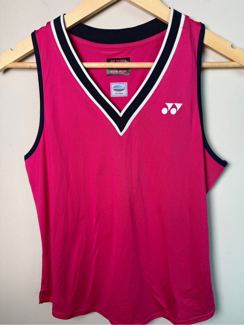 Yonex VeryCool Badminton Tennis Tank Top Rose Pink Sz M (Asia XL) NWT